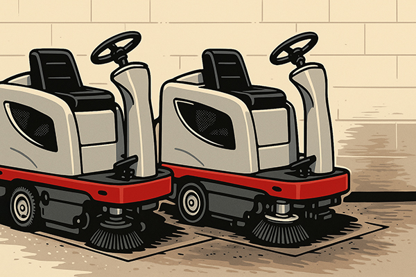 Ride-on Scrubber Storage