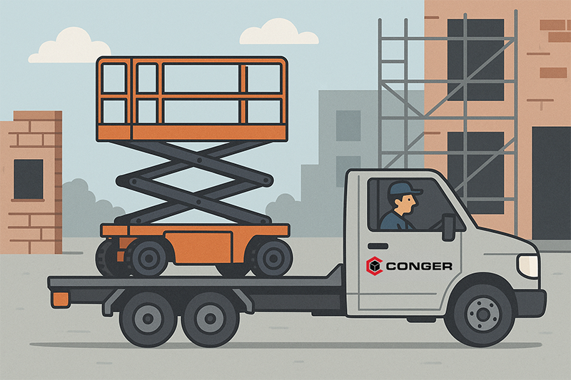 Scissor Lift Rental Graphic