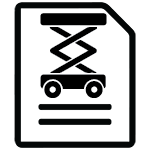 Rental Process Icon - Scissor Lift - 2
