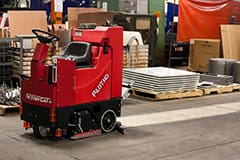 Factory Cat floor scrubber