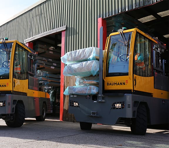 GX Warehouse to yard transition shot