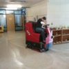 factory cat gtx scrubber cleans art room floor