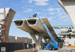 genie gth-1256 telehandler at job site