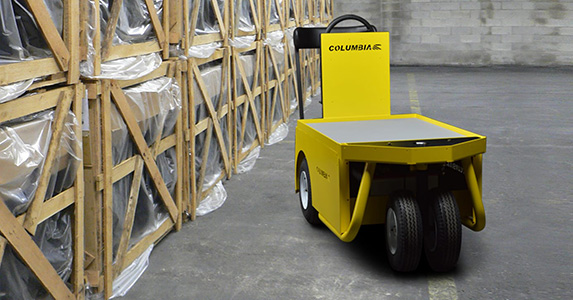 Columbia stockchaser in warehouse